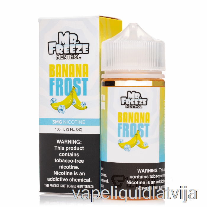 Banānu Frost - Mr Freeze - 100ml 0mg Vape šķidrums